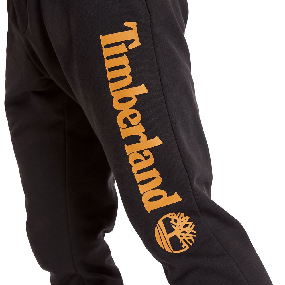 Pantaloni Timberland Barbati Negrii - Jogger Sweat - Romania - NWCAFX713